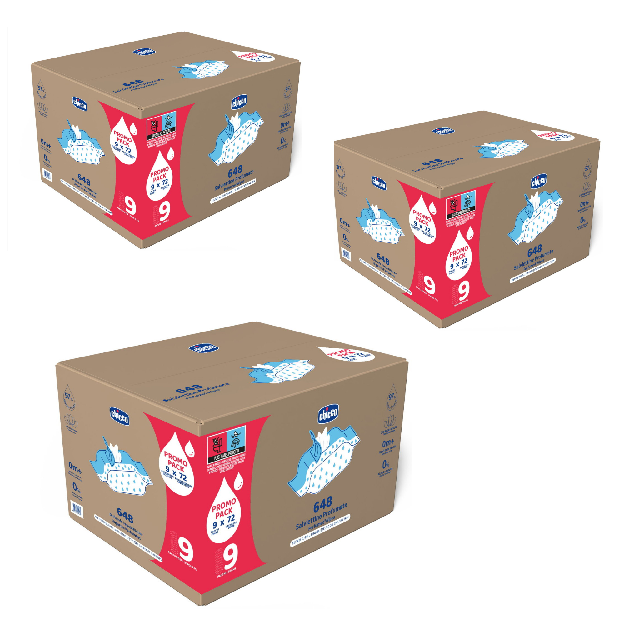 Chicco Feuchttücher Multipack TOP