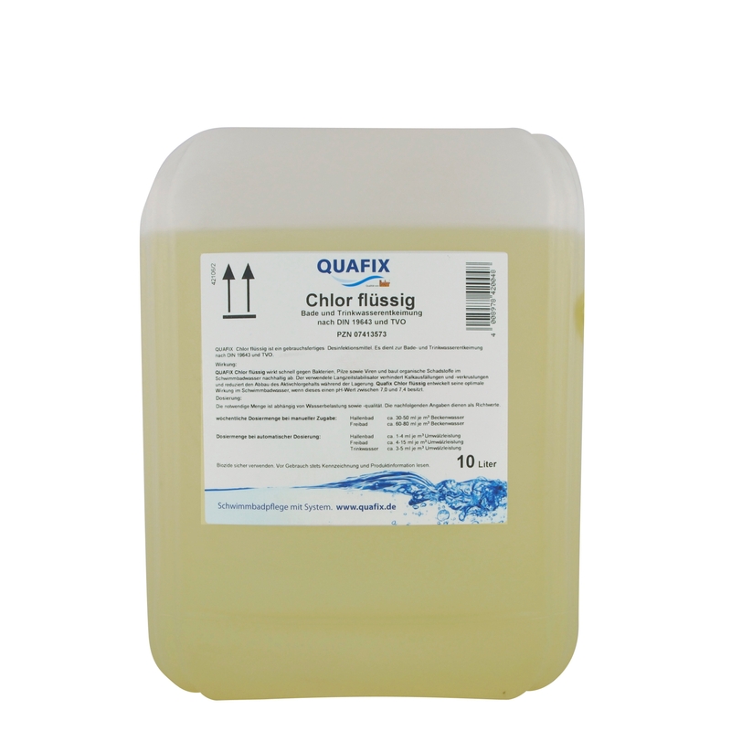 Chlor flüssig 10 L / 12,5 kg (Natronbleichlauge)