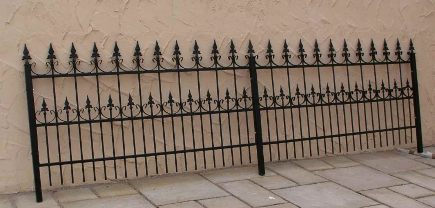 Gartenzaun Metall Schmiedeeisen Eisenzaun Zaun Zäune Roma-Z100/200 Feuer Verzinkt Gartenzaun Metall Schmiedeeisen Eisenzaun Zaun Zäune Roma-Z100/200 Feuer Verzinkt