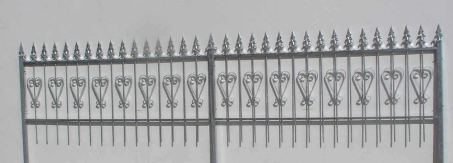 Gartenzaun Metall Schmiedeeisen Eisenzaun Zaun Amori-Z100/200 Feuer Verzinkt Gartenzaun Metall Schmiedeeisen Eisenzaun Zaun Amori-Z100/200 Feuer Verzinkt