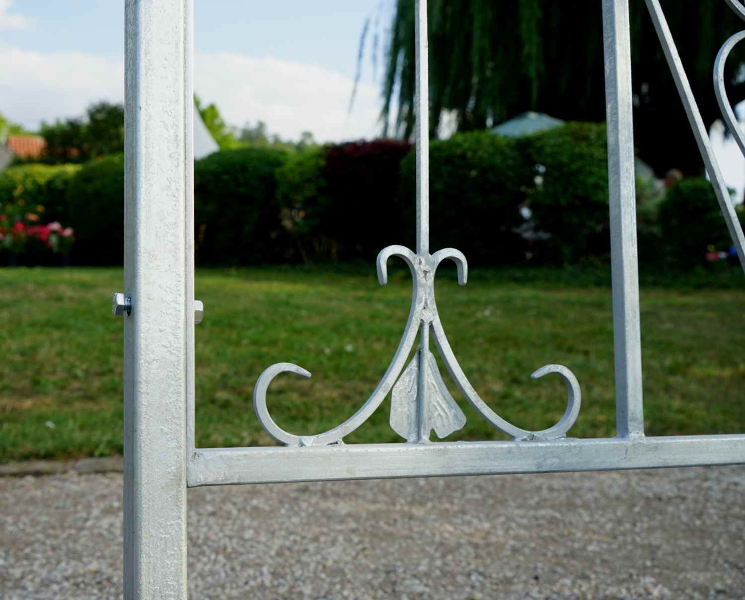 Schmiedeeisen Gartenzaun Zaun Rankzaun Metall Vitoria-Z 190 cm Feuer Verzinkt Schmiedeeisen Gartenzaun Zaun Rankzaun Metall Vitoria-Z 190 cm Feuer Verzinkt