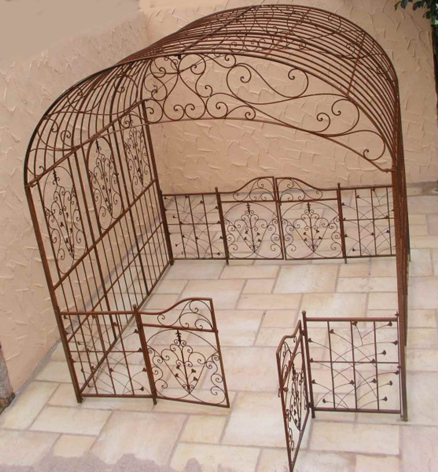 Pavillion Metall Pavillon Pavilion Laube Schmiedeeisen Sienna Roh Rost Gross 280 Pavillion Metall Pavillon Pavilion Laube Schmiedeeisen Sienna Roh Rost Gross 280