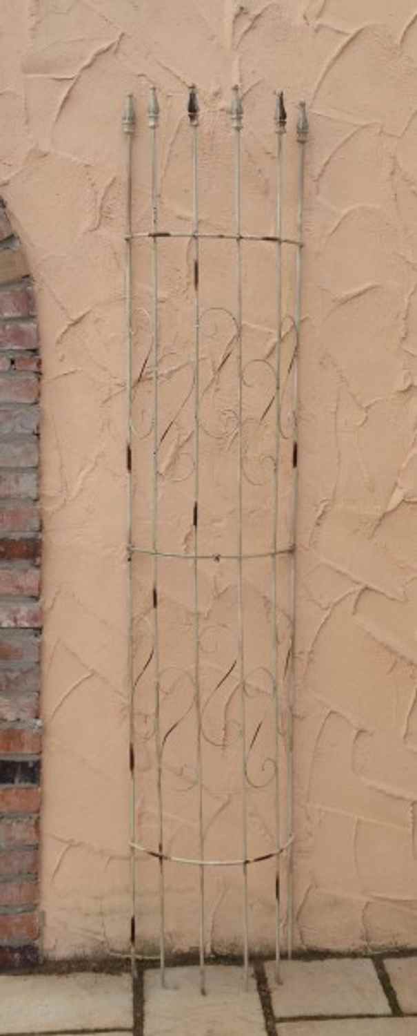 Rankgitter Spalier Rankhilfe Fallrohr halbrund Pisa shabby Antik weiss Rankgitter Spalier Rankhilfe Fallrohr halbrund Pisa shabby Antik weiss