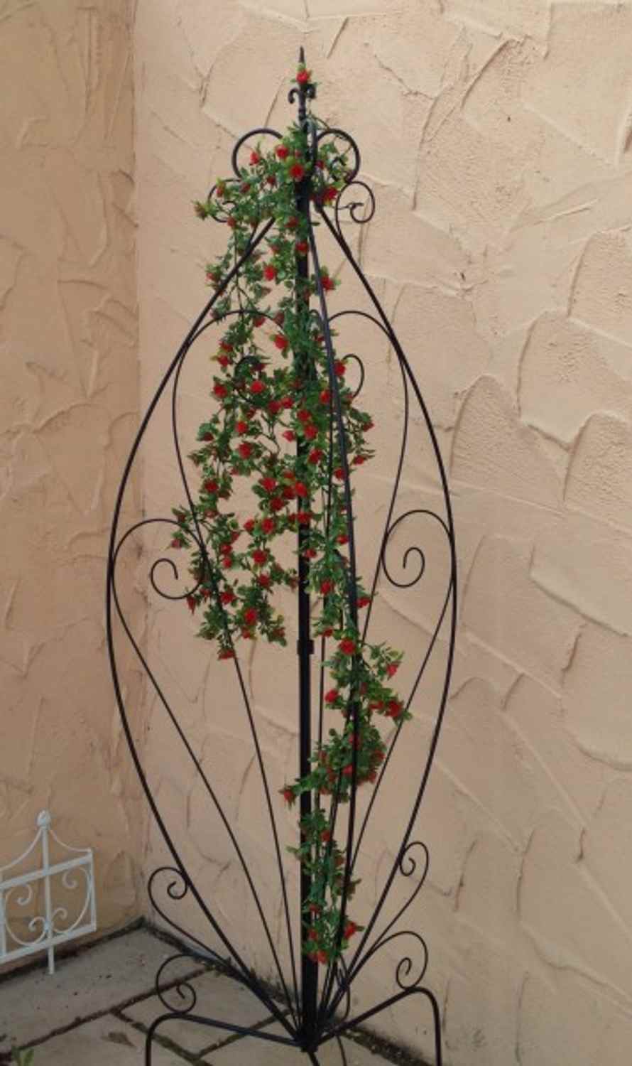 Landhaus Rankgitter Spalier Rankwand Obelisk Cervio Schwarz Clematis Kletterrose Landhaus Rankgitter Spalier Rankwand Obelisk Cervio Schwarz Clematis Kletterrose