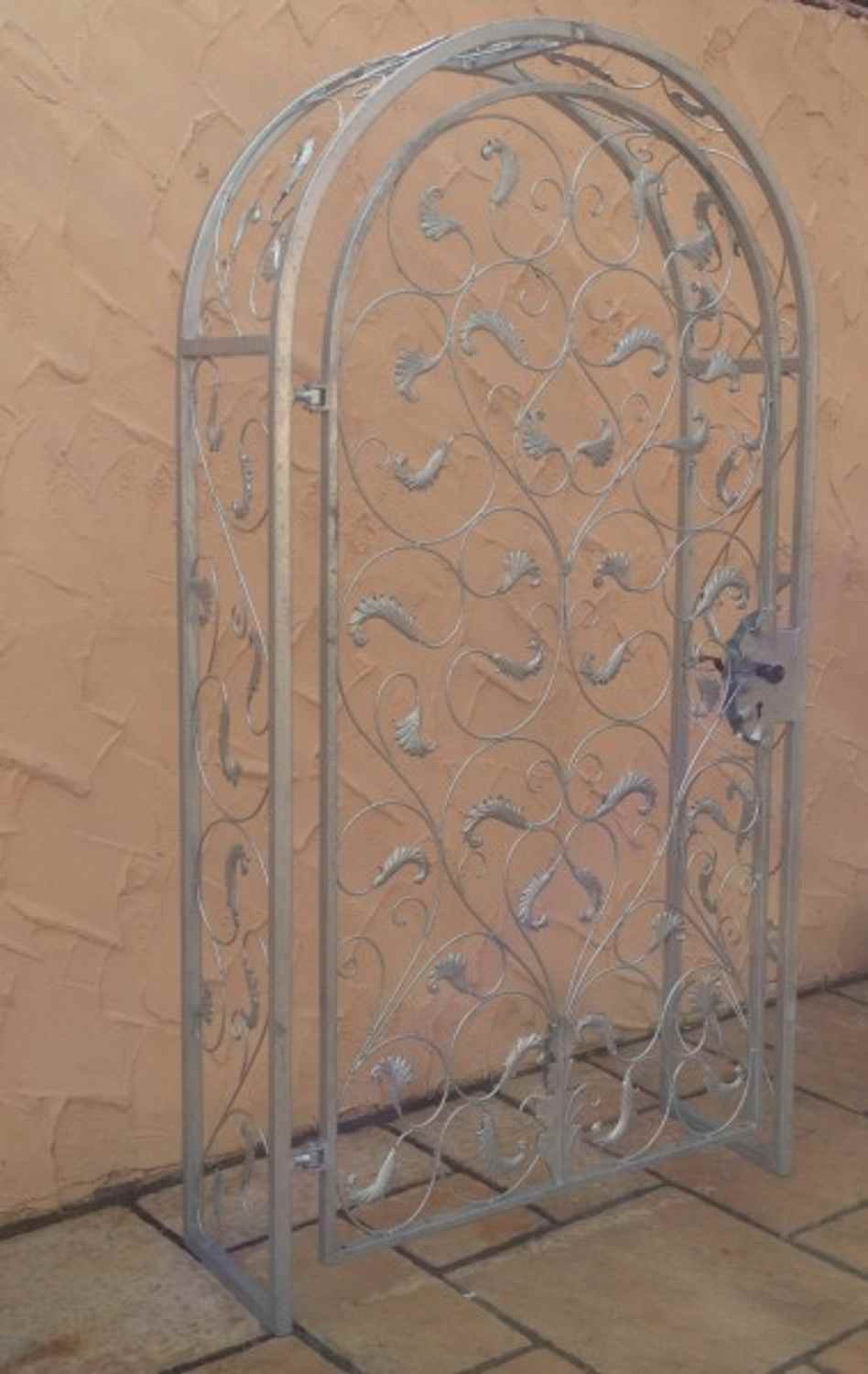 Gartentür Pforte Rosenbogen mit Tür Lisbao-RBGT-RBS 100/220/40 Schloss Verzinkt Gartentür Pforte Rosenbogen mit Tür Lisbao-RBGT-RBS 100/220/40 Schloss Verzinkt