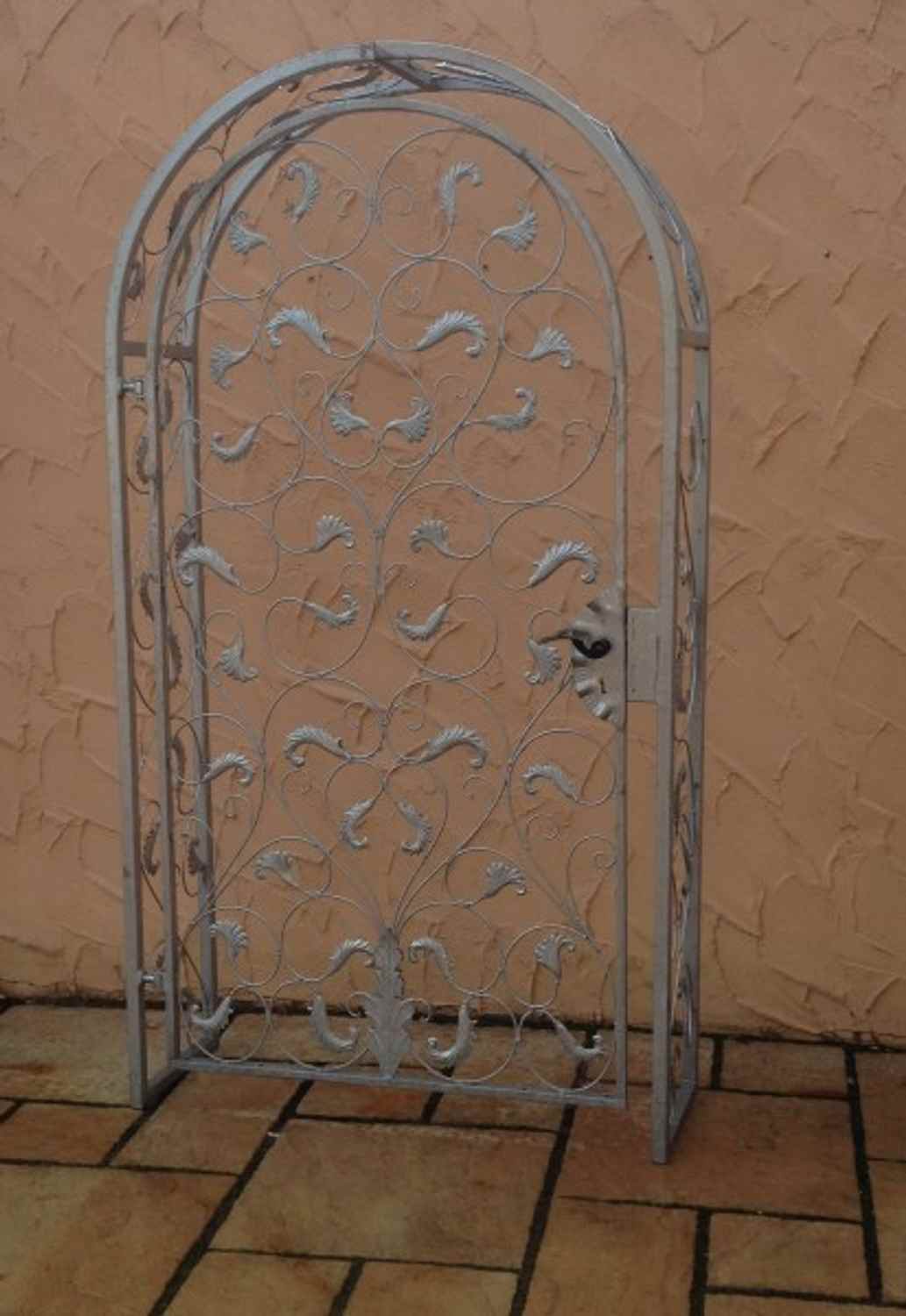 Gartentür Pforte Rosenbogen mit Tür Lisbao-RBGT-RBS 100/220/40 Schloss Verzinkt Gartentür Pforte Rosenbogen mit Tür Lisbao-RBGT-RBS 100/220/40 Schloss Verzinkt