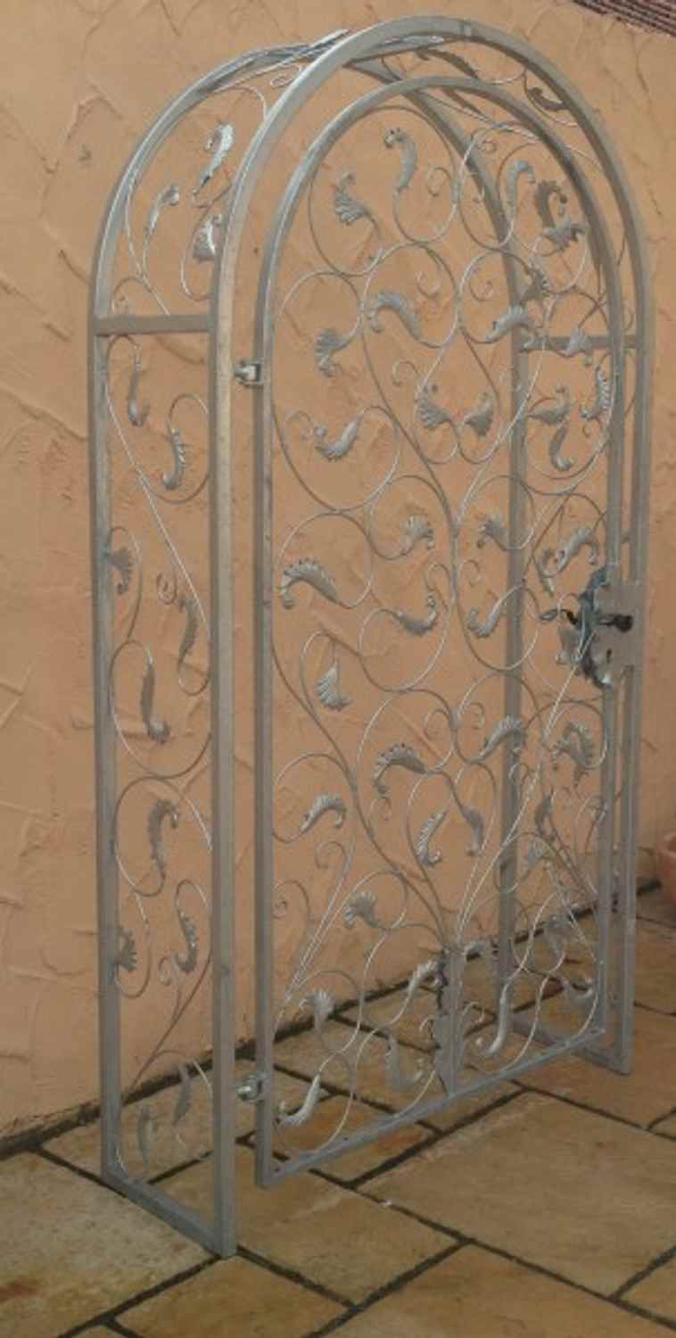 Gartentür Pforte Rosenbogen mit Tür Lisbao-RBGT-RBS 100/220/40 Schloss Verzinkt Gartentür Pforte Rosenbogen mit Tür Lisbao-RBGT-RBS 100/220/40 Schloss Verzinkt