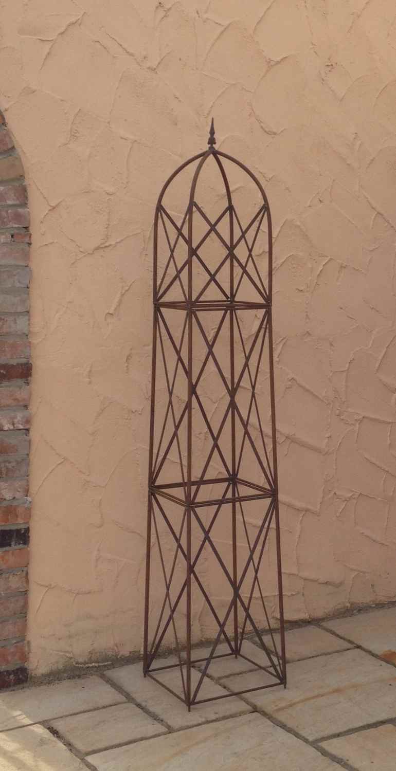 Moderner Rankstab Rankhilfe Obelisk Rosenstab Clematis Alina XXL 260 ROST Riesig