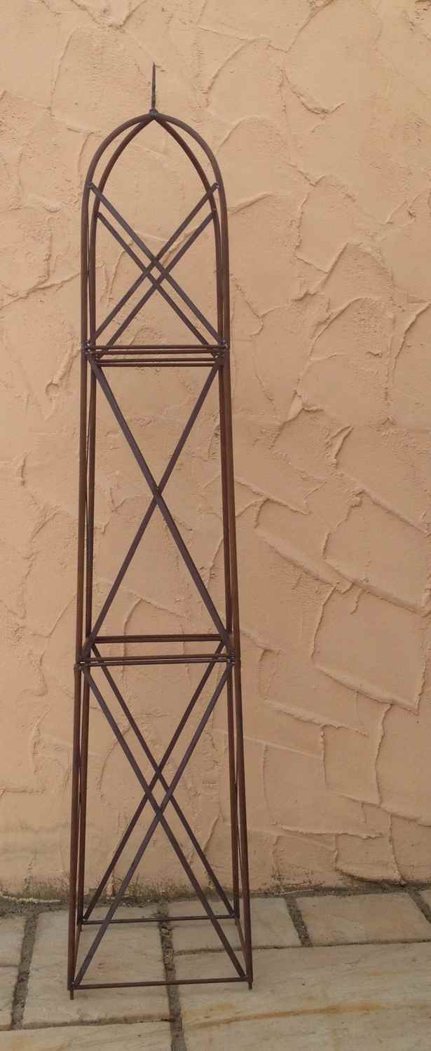 Moderner Rankstab Rankhilfe Obelisk Rosenstab Clematis Alina XXL 260 ROST Riesig