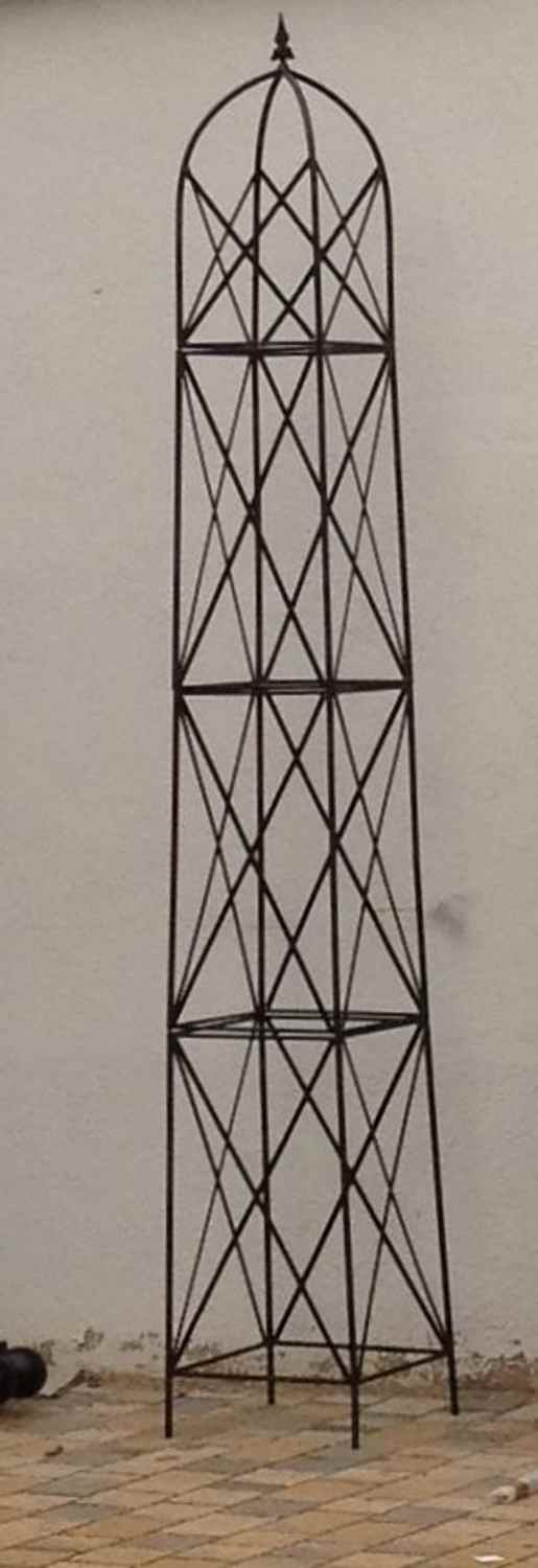 Moderner Rankstab Rankhilfe Obelisk Rosenstab Clematis Alina XXL 260 ROST Riesig