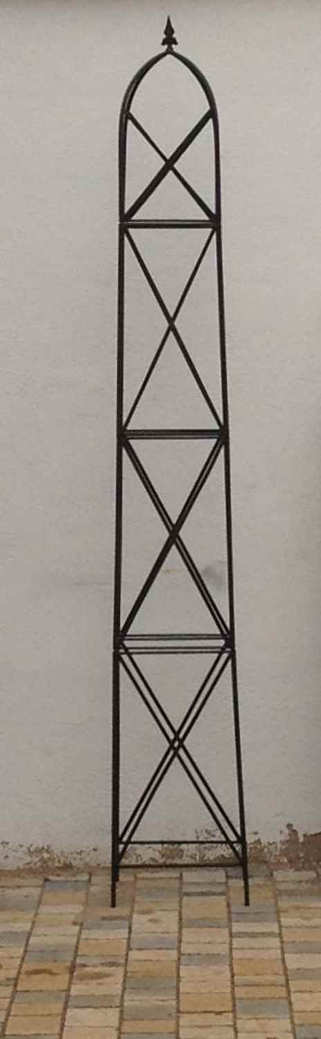 Moderner Rankstab Rankhilfe Obelisk Rosenstab Clematis Alina XXL 260 ROST Riesig