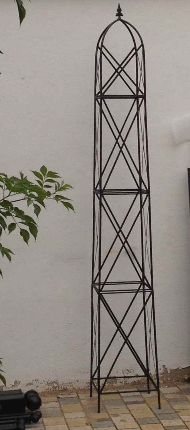 Moderner Rankstab Rankhilfe Obelisk Rosenstab Clematis Alina XXL 260 ROST Riesig