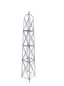 Rankstab Rankhilfe Obelisk Rosenstab Clematis Alina XXL 260 Riesig Feuer Verzinkt