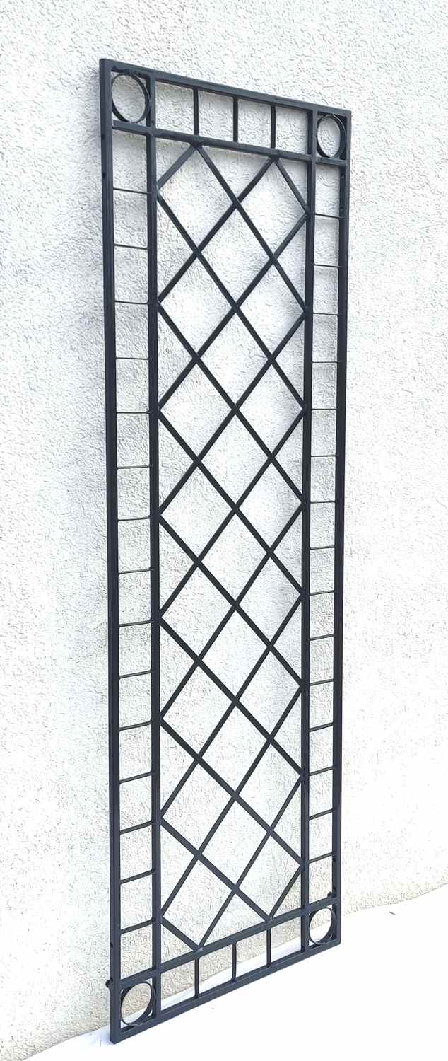 Rankgitter Spalier Rankhilfe Wandgitter Meran 60 FeuerVerzinkt grau colour RAL 7016 HQ