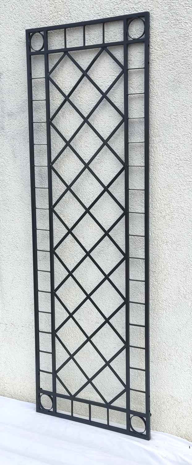 Rankgitter Spalier Rankhilfe Wandgitter Meran 60 FeuerVerzinkt grau colour RAL 7016 HQ