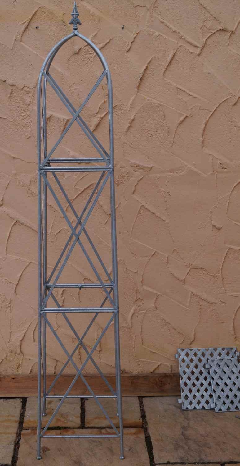 Regal Rankstab Rankhilfe Obelisk Rosenstab Alina 180 FeuerVerzinkt Clematis
