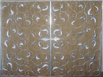 Schmiedeeisen Sichtschutz Rankgitter Lisbao-SSG 200 x 150 cm verzinkt