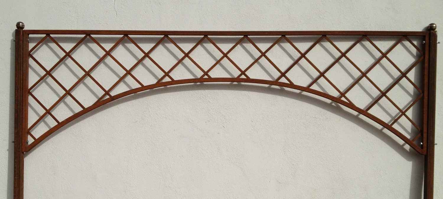 Rankgitter Spalier Rankhilfe Pergola Pavillon Napoli 150 Roh Rost Rostig Rankgitter Spalier Rankhilfe Pergola Pavillon Napoli 150 Roh Rost Rostig