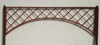 Rankgitter Spalier Rankhilfe Pergola Pavillon Napoli 150 Roh Rost Rostig