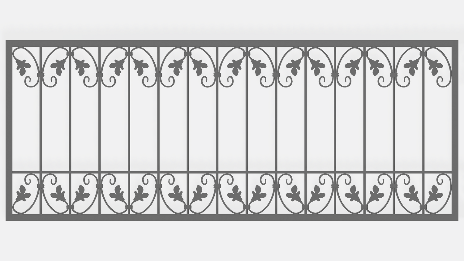 Schmiedeeisen Eisen Zaun Gartenzaun Metall Monaco-Z80/200 Verzinkt 200 cm FLEX Schmiedeeisen Eisen Zaun Gartenzaun Metall Monaco-Z80/200 Verzinkt 200 cm FLEX
