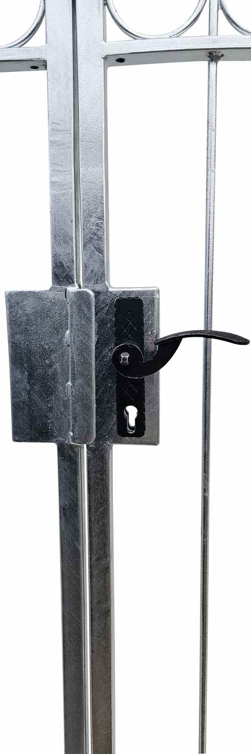 Gartentor Hoftor Tor Metall Eisen Anello-GT400/100S Schloss Feuer Verzinkt Gartentor Hoftor Tor Metall Eisen Anello-GT400/100S Schloss Feuer Verzinkt