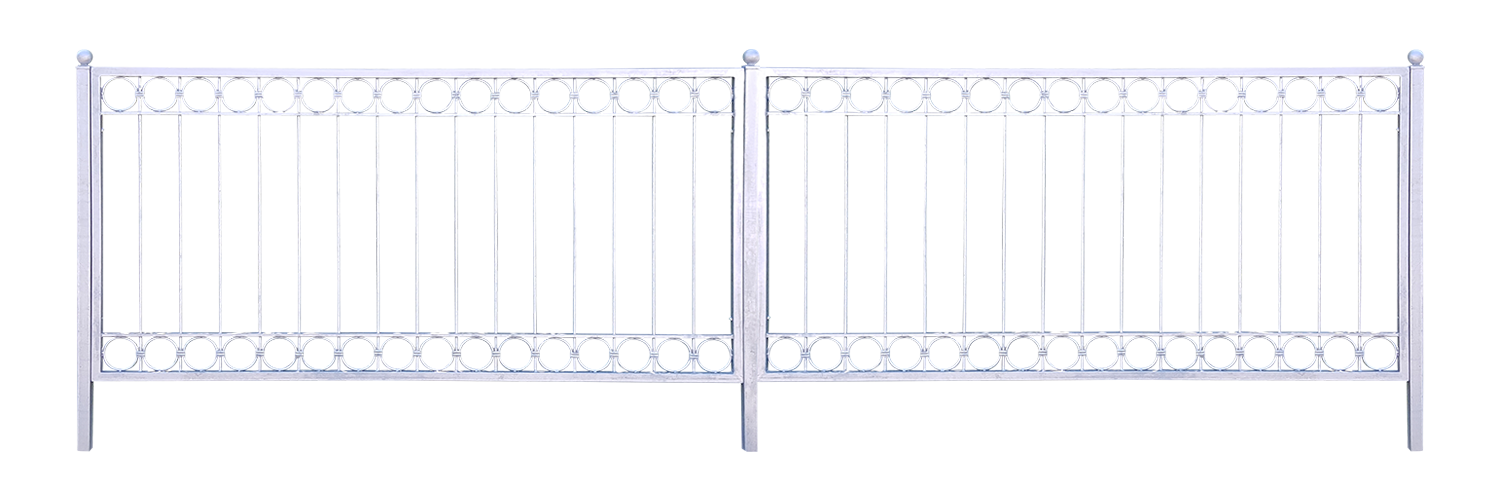 Metallzaun Schmiedeeisen Gartenzaun Zaun Zäune Anello-Z100/200 Feuer verzinkt Metallzaun Schmiedeeisen Gartenzaun Zaun Zäune Anello-Z100/200 Feuer verzinkt