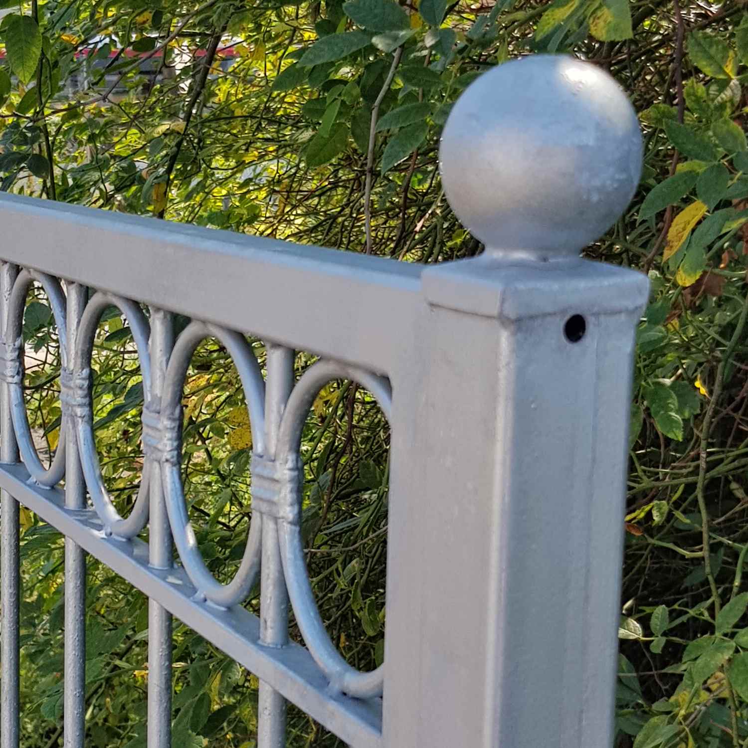 Metallzaun Schmiedeeisen Gartenzaun Zaun Zäune Anello-Z100/200 Feuer verzinkt Metallzaun Schmiedeeisen Gartenzaun Zaun Zäune Anello-Z100/200 Feuer verzinkt