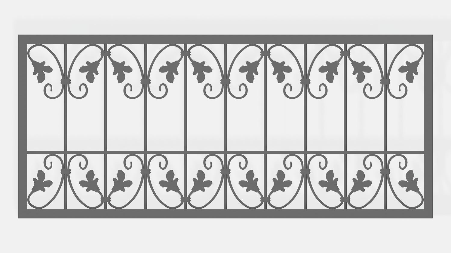 Schmiedeeisen Zaunelement Eisen Gartenzaun Metall Monaco-Z60 Flex verzinkt Schmiedeeisen Zaunelement Eisen Gartenzaun Metall Monaco-Z60 Flex verzinkt