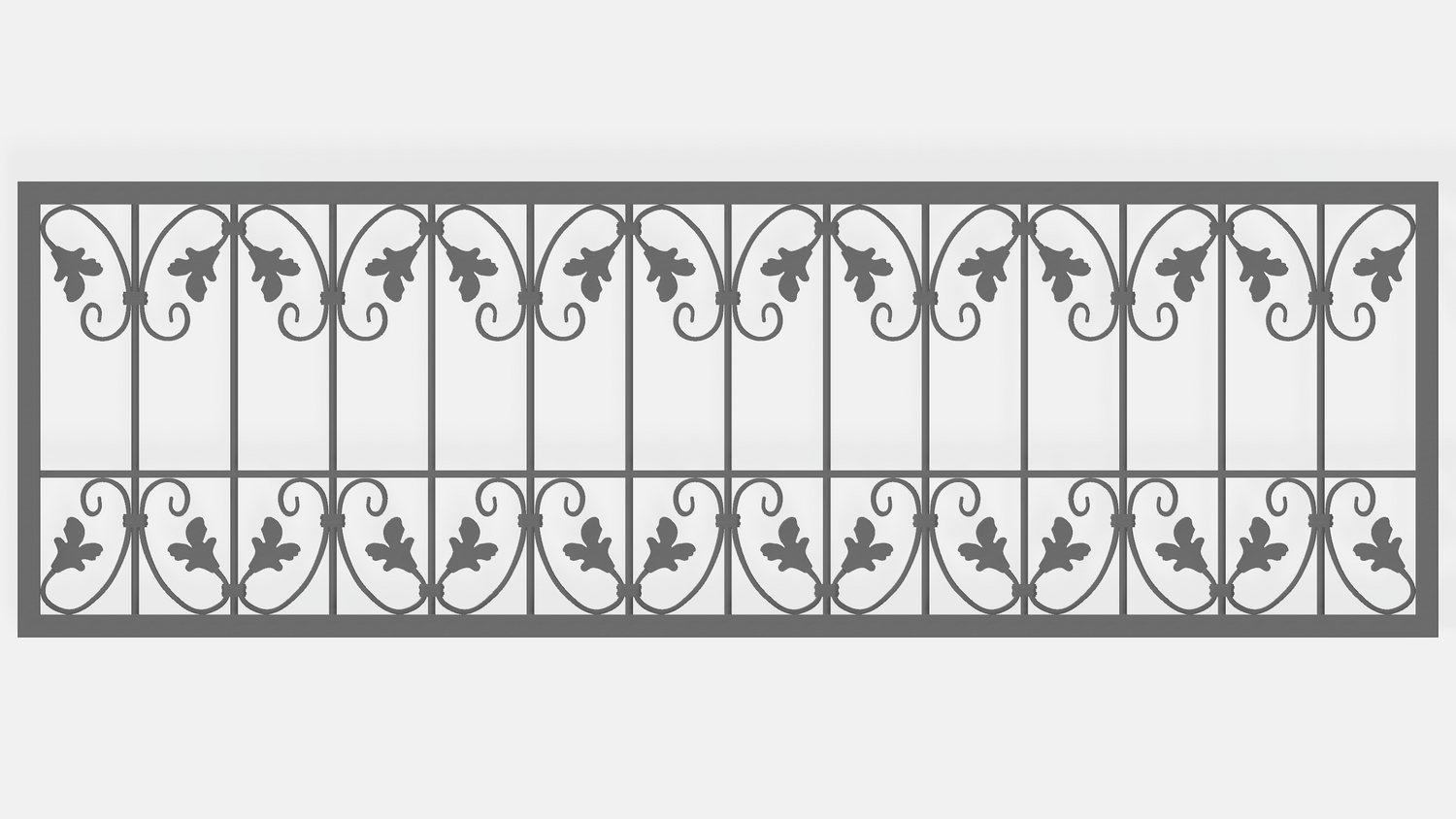 Schmiedeeisen Zaunelement Eisen Gartenzaun Metall Monaco-Z60 Flex verzinkt Schmiedeeisen Zaunelement Eisen Gartenzaun Metall Monaco-Z60 Flex verzinkt