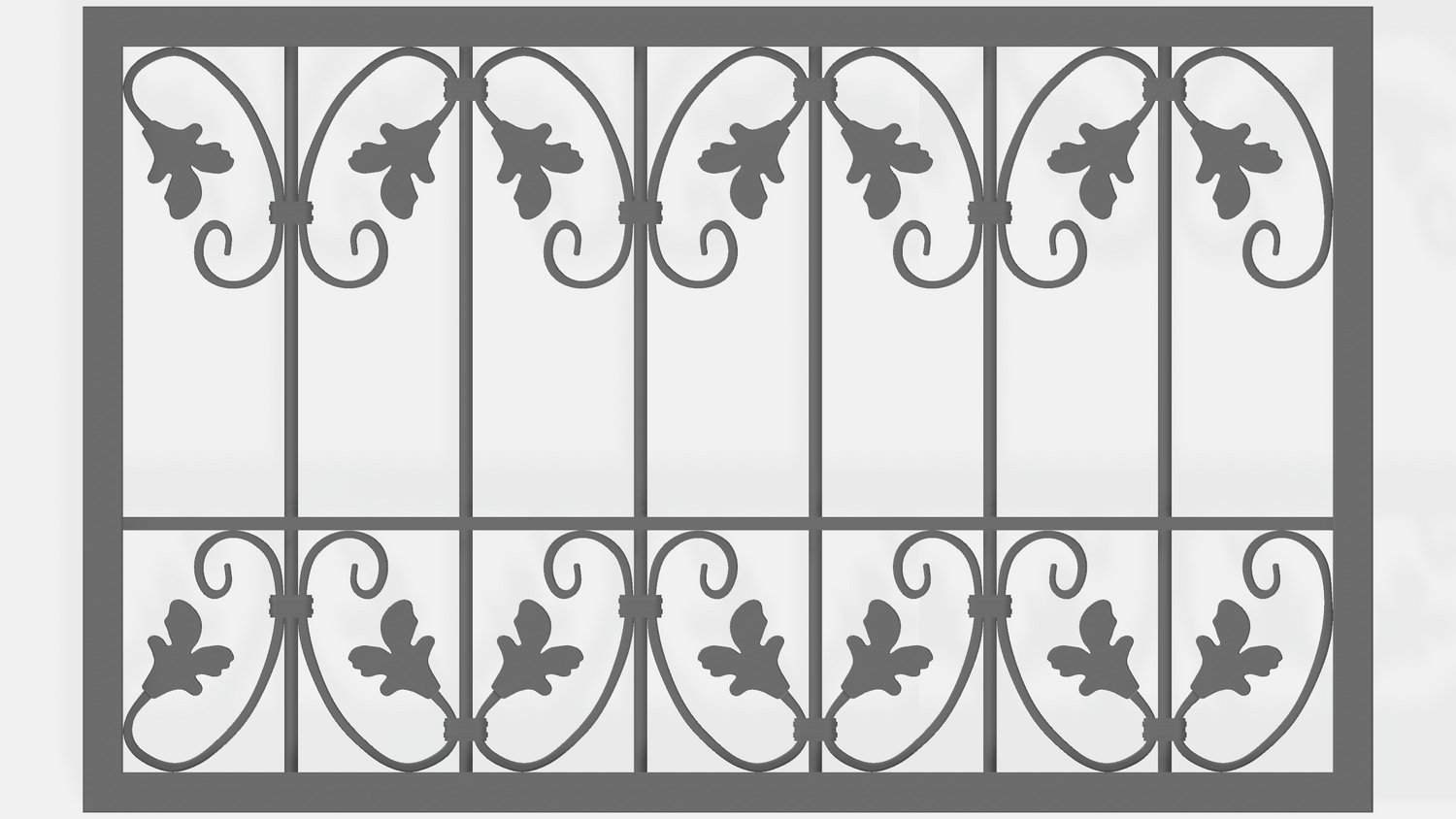 Schmiedeeisen Zaunelement Eisen Gartenzaun Metall Monaco-Z60 Flex verzinkt Schmiedeeisen Zaunelement Eisen Gartenzaun Metall Monaco-Z60 Flex verzinkt