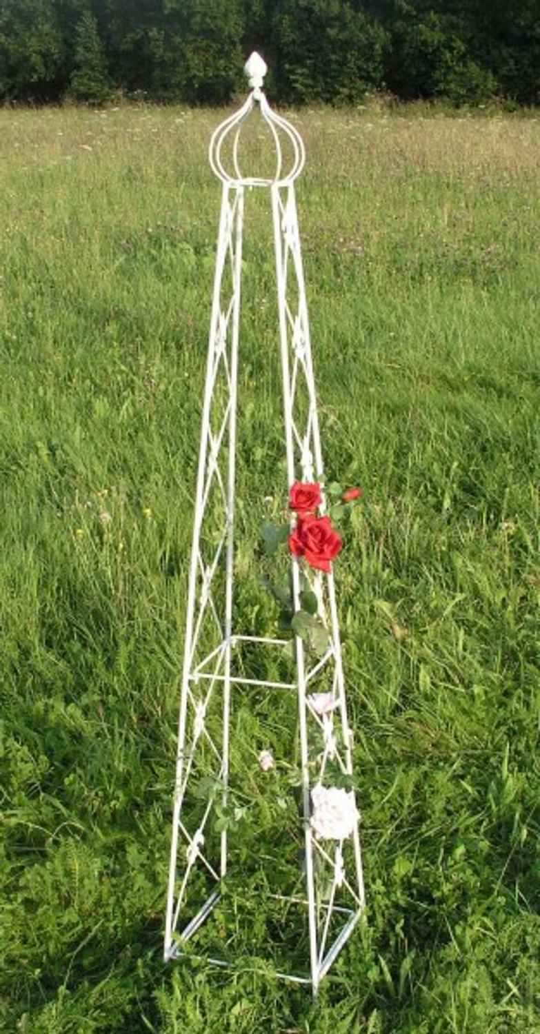 Rankstab Rankhilfe Rank Pfosten Obelisk Pflanzenstütze Cornwall weiss 2-er Set Rankstab Rankhilfe Rank Pfosten Obelisk Pflanzenstütze Cornwall weiss 2-er Set