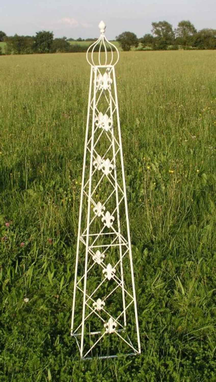 Rankstab Rankhilfe Rank Pfosten Obelisk Pflanzenstütze Cornwall weiss 2-er Set Rankstab Rankhilfe Rank Pfosten Obelisk Pflanzenstütze Cornwall weiss 2-er Set