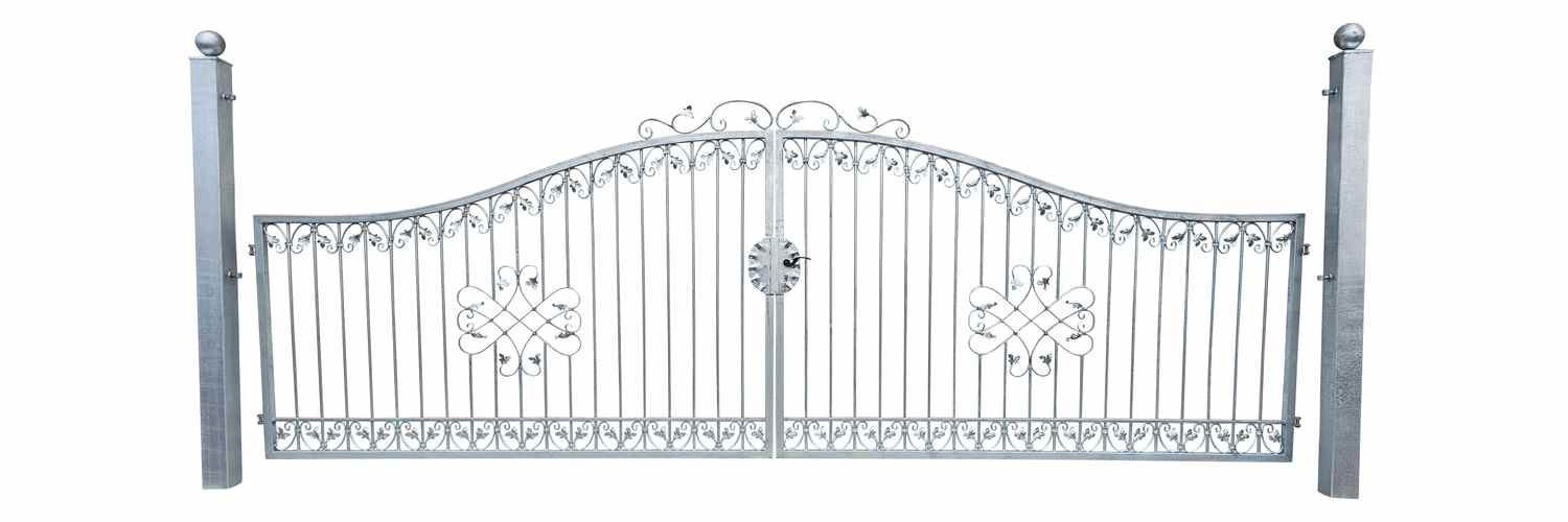 Gartentor Hoftor Tor Monaco-GT400/100S Verzinkt Metall Premium m. P.-Set 100 Gartentor Hoftor Tor Monaco-GT400/100S Verzinkt Metall Premium m. P.-Set 100