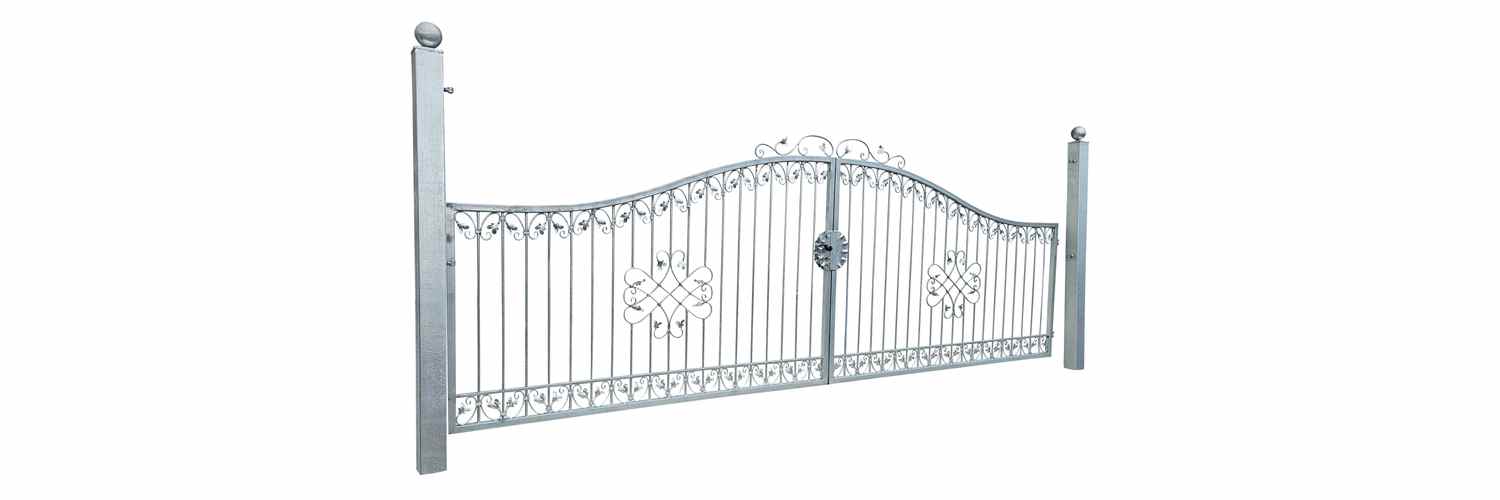 Gartentor Hoftor Tor Monaco-GT400/100S Verzinkt Metall Premium m. P.-Set 100 Gartentor Hoftor Tor Monaco-GT400/100S Verzinkt Metall Premium m. P.-Set 100