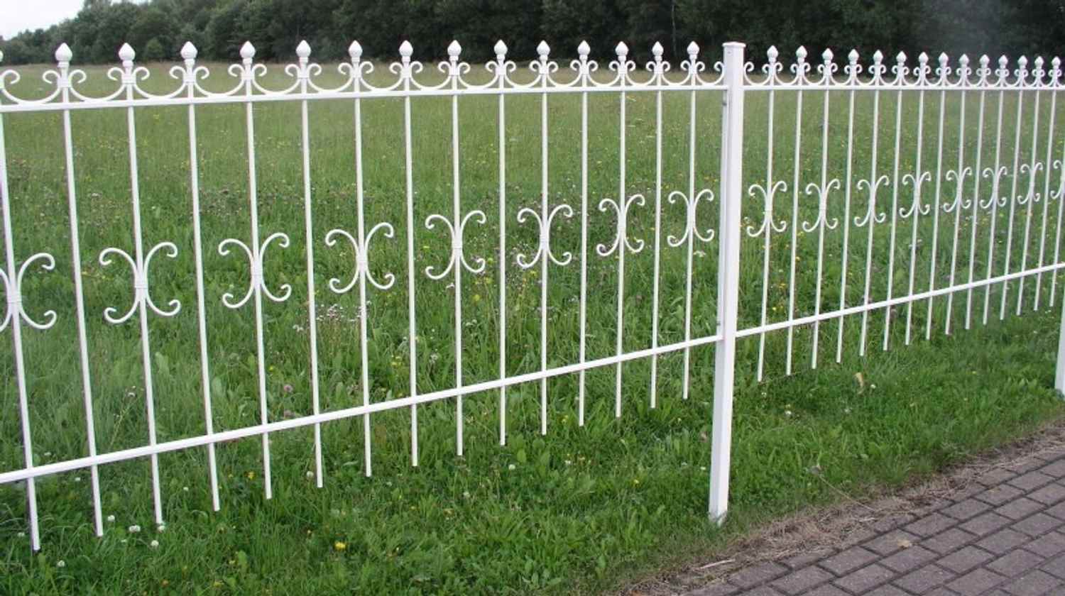 10 Meter Schmiedeeisen Zaun Metallzaun Gartenzaun Cassel-Z100/200 Feuer Verzinkt 10 Meter Schmiedeeisen Zaun Metallzaun Gartenzaun Cassel-Z100/200 Feuer Verzinkt