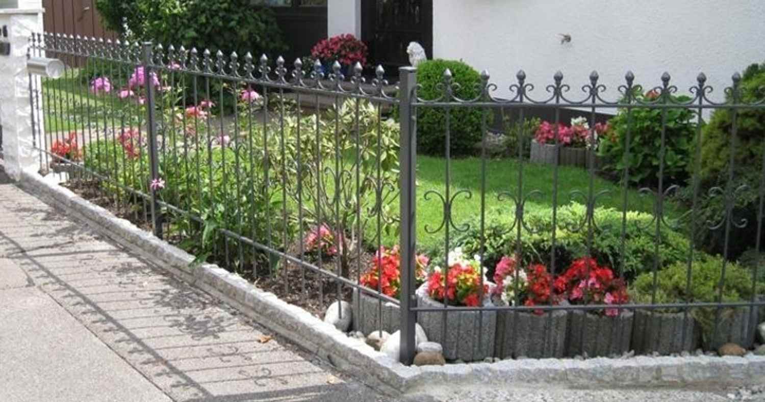 10 Meter Schmiedeeisen Zaun Metallzaun Gartenzaun Cassel-Z100/200 Feuer Verzinkt 10 Meter Schmiedeeisen Zaun Metallzaun Gartenzaun Cassel-Z100/200 Feuer Verzinkt
