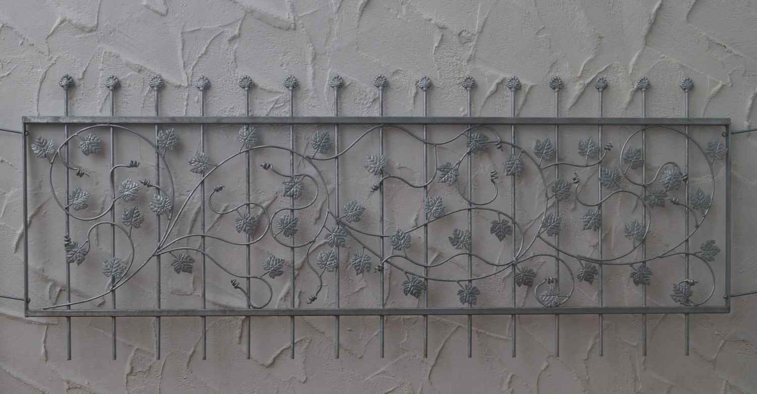 1 Meter Metallzaun Gartenzaun Schmiedeeisen Zäune Zaun Bachus-Z80/200 verzinkt 1 Meter Metallzaun Gartenzaun Schmiedeeisen Zäune Zaun Bachus-Z80/200 verzinkt