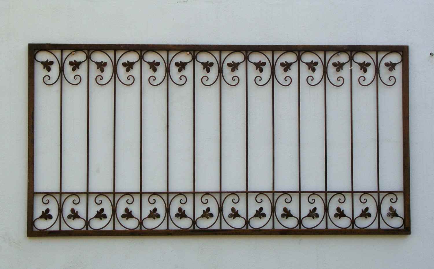 Metall Schmiedeeisen Eisenzaun Zaun Zäune Zaunelement Monaco-Z140/300 Rost Roh Metall Schmiedeeisen Eisenzaun Zaun Zäune Zaunelement Monaco-Z140/300 Rost Roh