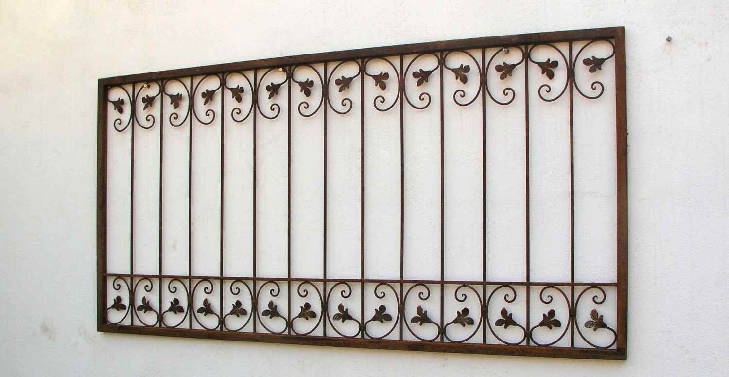 Metall Schmiedeeisen Eisenzaun Zaun Zäune Zaunelement Monaco-Z140/300 Rost Roh Metall Schmiedeeisen Eisenzaun Zaun Zäune Zaunelement Monaco-Z140/300 Rost Roh