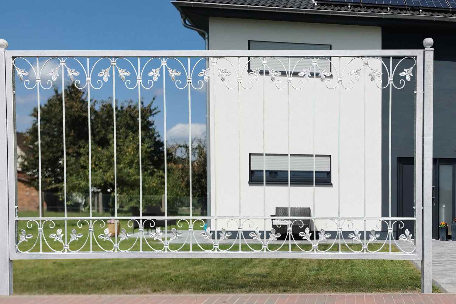 1 Meter Schmiedeeisen Metallzaun Gartenzaun Monaco-Z120/200 FeuerVerzinkt Zink 1 Meter Schmiedeeisen Metallzaun Gartenzaun Monaco-Z120/200 FeuerVerzinkt Zink