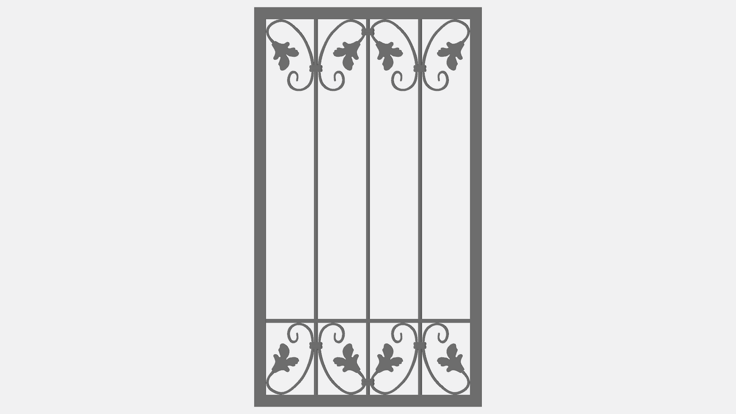 Schmiedeeisen Eisen Metallzaun Zaun Zäune Monaco-Z100/200 Flex Feuer Verzinkt Schmiedeeisen Eisen Metallzaun Zaun Zäune Monaco-Z100/200 Flex Feuer Verzinkt