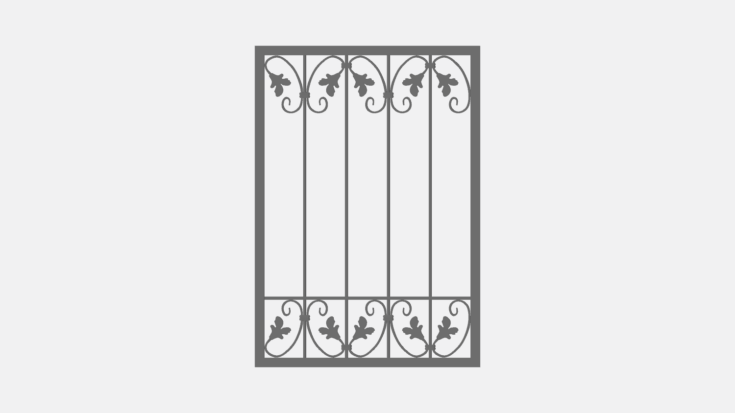 Schmiedeeisen Eisen Metallzaun Zaun Zäune Monaco-Z100/200 Flex Feuer Verzinkt Schmiedeeisen Eisen Metallzaun Zaun Zäune Monaco-Z100/200 Flex Feuer Verzinkt