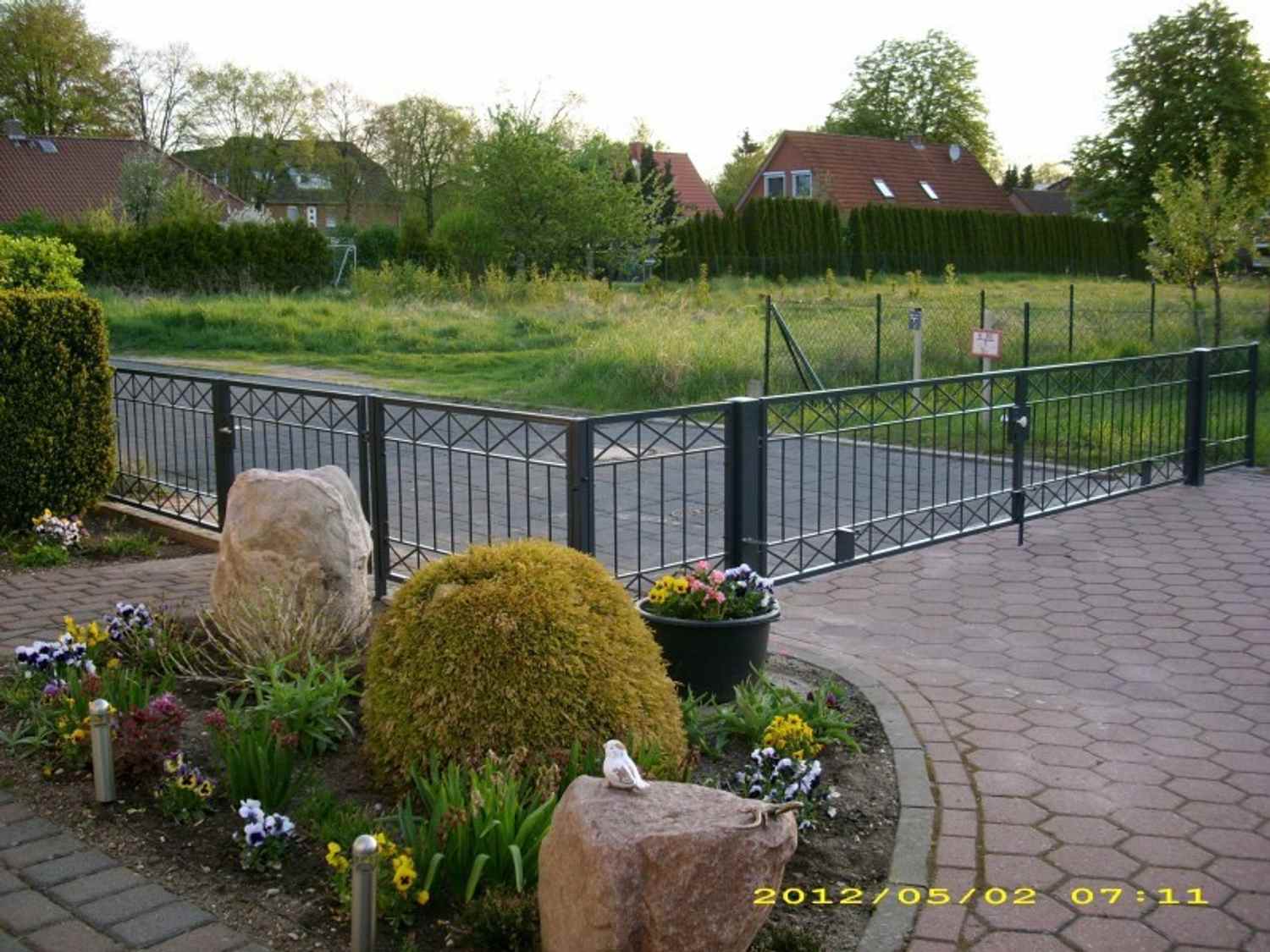 1 Meter Gartenzaun Zäune Zaunfeld Metallzaun Balkon Crossline-Z100/200 verzinkt 1 Meter Gartenzaun Zäune Zaunfeld Metallzaun Balkon Crossline-Z100/200 verzinkt