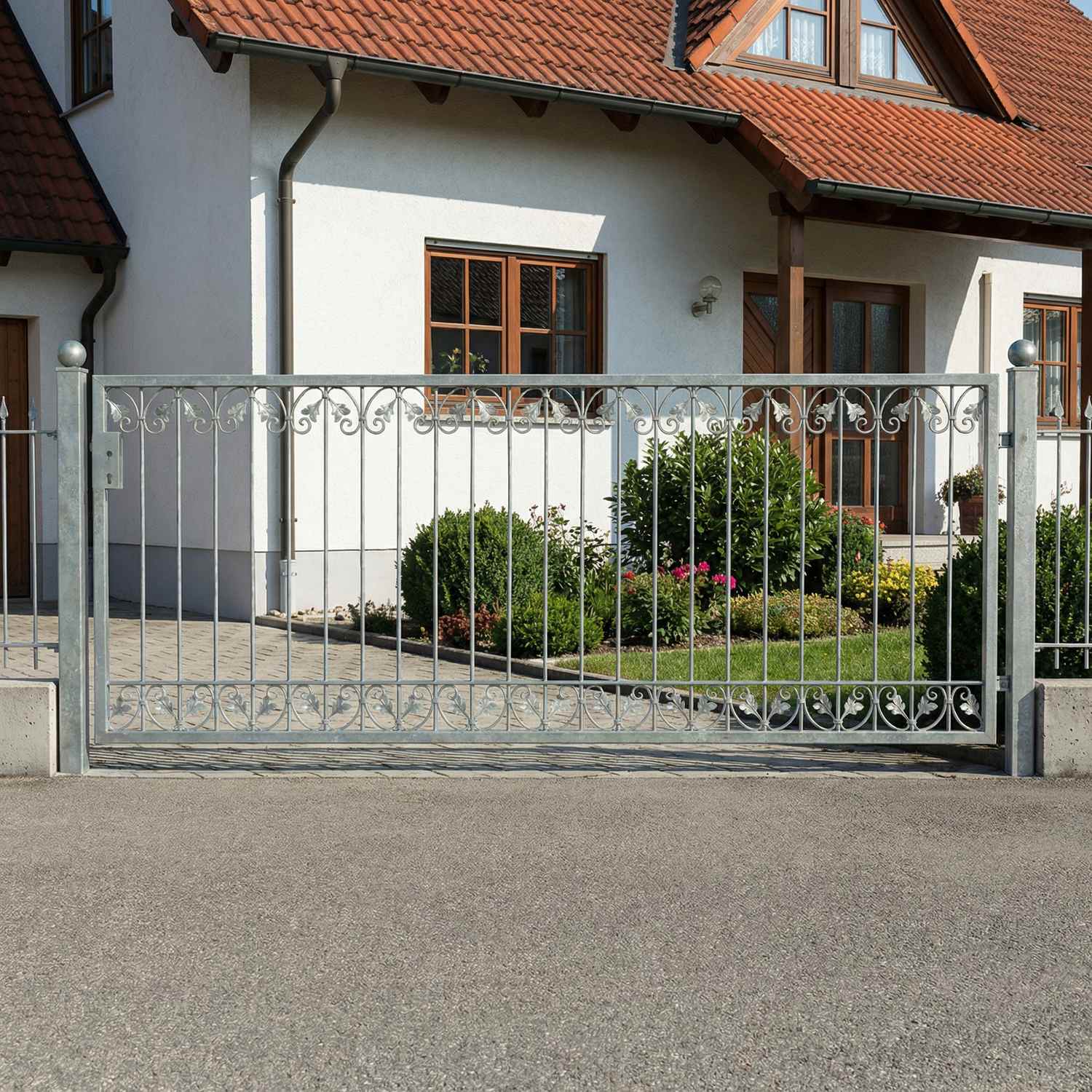 Gartentor Hoftor Metall Schmiedeeisen Monaco-FT300/100/1S Flex Feuer Verzinkt Gartentor Hoftor Metall Schmiedeeisen Monaco-FT300/100/1S Flex Feuer Verzinkt