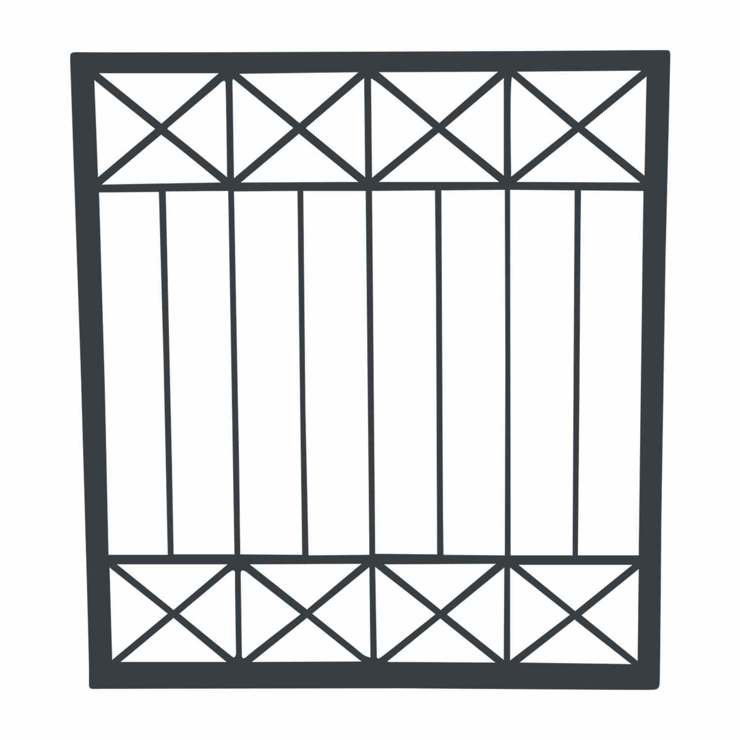 Metall Gitter Sicherheitsgitter Fenstergitter modern Crossline Z100/100 Verzinkt Metall Gitter Sicherheitsgitter Fenstergitter modern Crossline Z100/100 Verzinkt