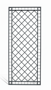 Metall Eisen Rankgitter Rankhilfe Wandgitter Meran 100 XXL 240 cm hoch Feuer verzinkt und Anthrazit RAL 7016 grau GSB Pulverbeschichtet Duplex