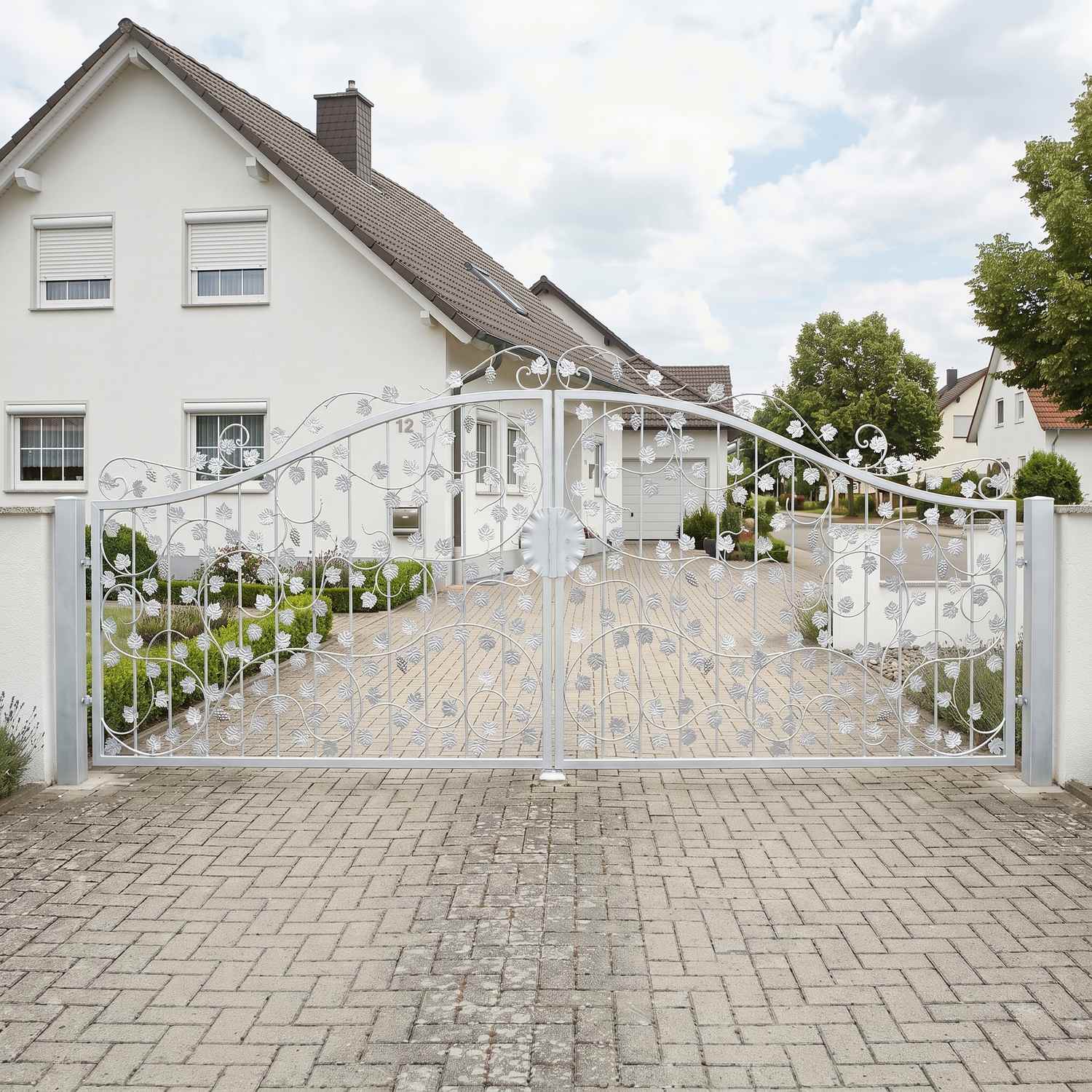 Gartentor Hoftor Schmiedeeisen Bachus-GT400/100S P.-Set 100 Feuer Verzinkt Gartentor Hoftor Schmiedeeisen Bachus-GT400/100S P.-Set 100 Feuer Verzinkt
