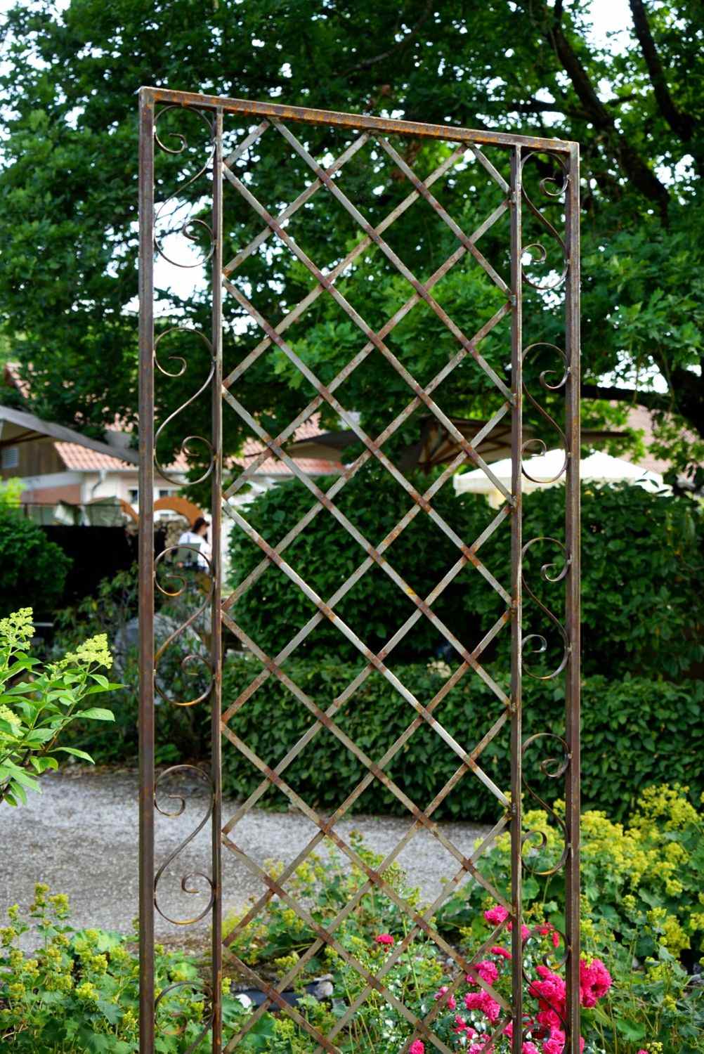 Schweres Eisen Metall Rankgitter Spalier Rankhilfe Wandgitter San Marco 80 Rost Schweres Eisen Metall Rankgitter Spalier Rankhilfe Wandgitter San Marco 80 Rost