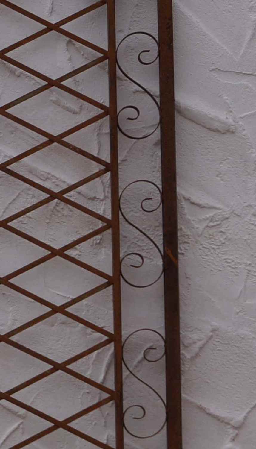 Schweres Rankgitter Spalier Rankhilfe Wandgitter San Marco 80 Verzinkt weiss 