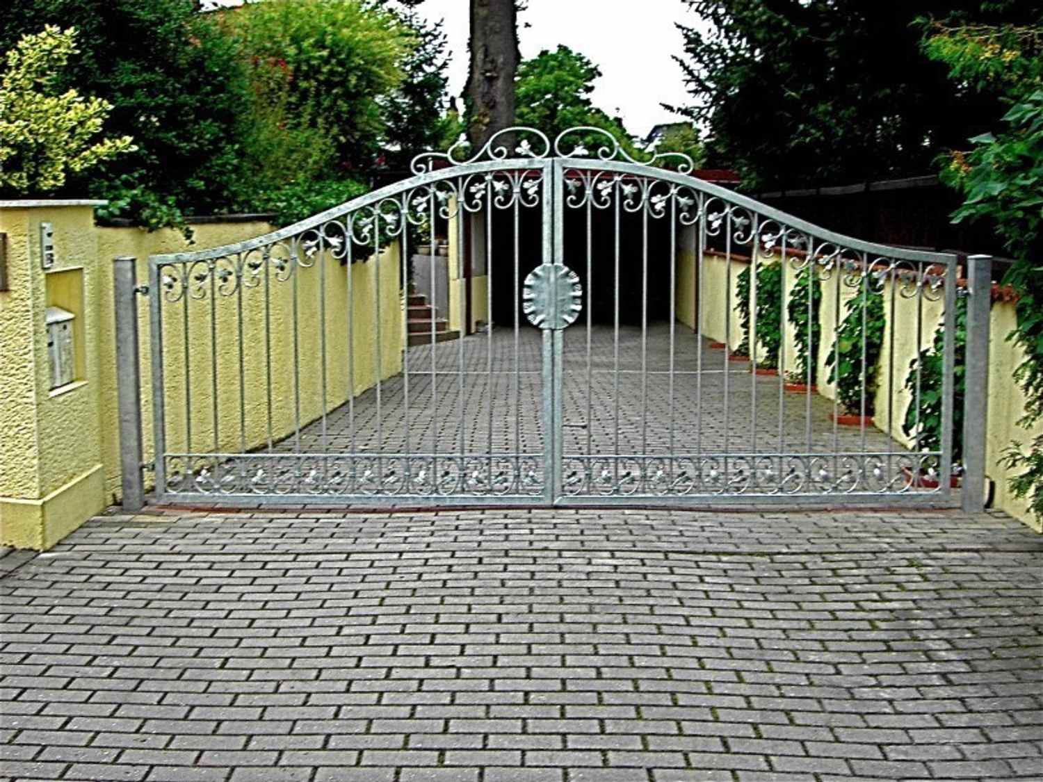 Gartentor Hoftor Einfahrtstor Metall Monaco-GT Riegel Feuer Verzinkt Auswahl Gartentor Hoftor Einfahrtstor Metall Monaco-GT Riegel Feuer Verzinkt Auswahl